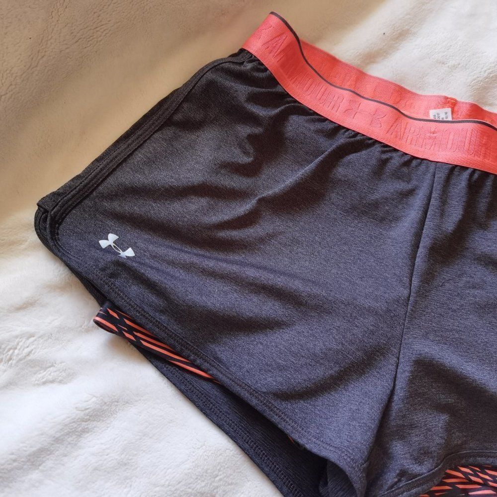 Orange and Gray Under Armour Shorts Size Small